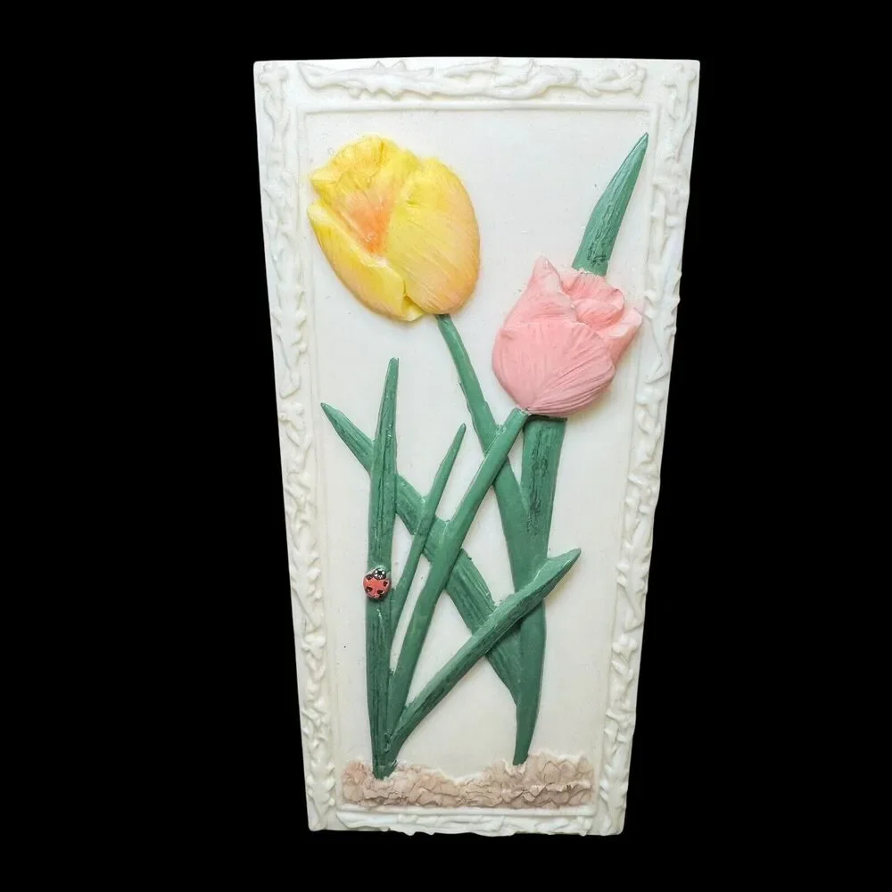 MCM 3D Spring Floral Resin Plaques 6.5